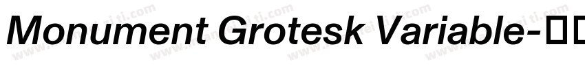 Monument Grotesk Variable字体转换